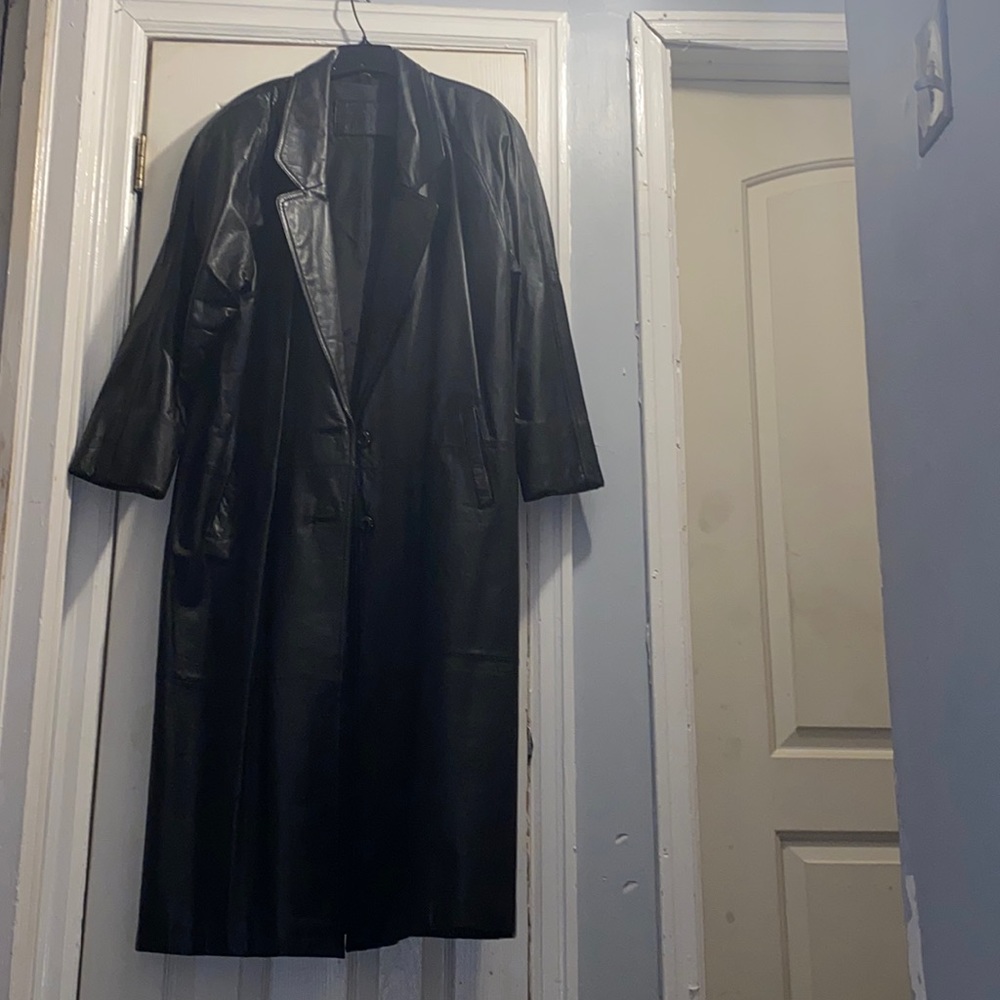Jacqueline Ferrar Tall Women’s Leather Coat Size 18T
